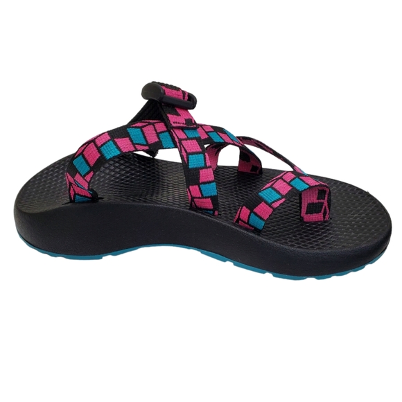 Chaco Tegu Sandals Cubit Pink Strappy Slip On Sport Sz 7 - Picture 2 of 14
